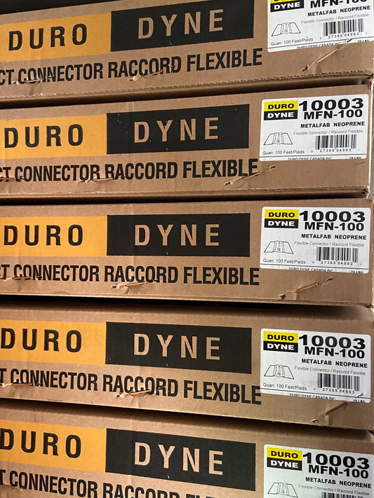 Neoprene Flexible Duct Connector, Commercial - 100'